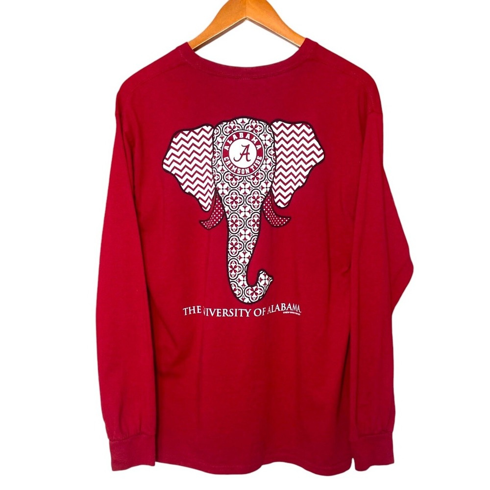 ALABAMA CRIMSON TIDE Red Long Sleeve Graphic Shirt New World Graphics Large NCAA - Picture 4 of 10